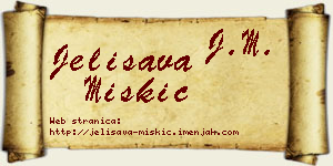 Jelisava Miškić vizit kartica